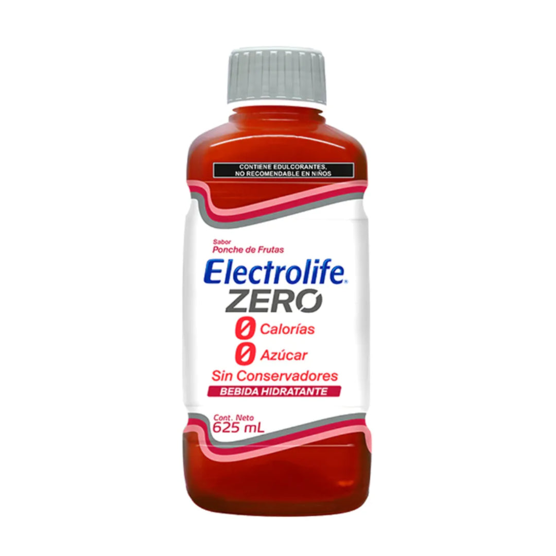 ELECTROLIFE ZERO Bebida Hidratante SOL. SAB. PONCHE DE FRUTAS 625 ML.
