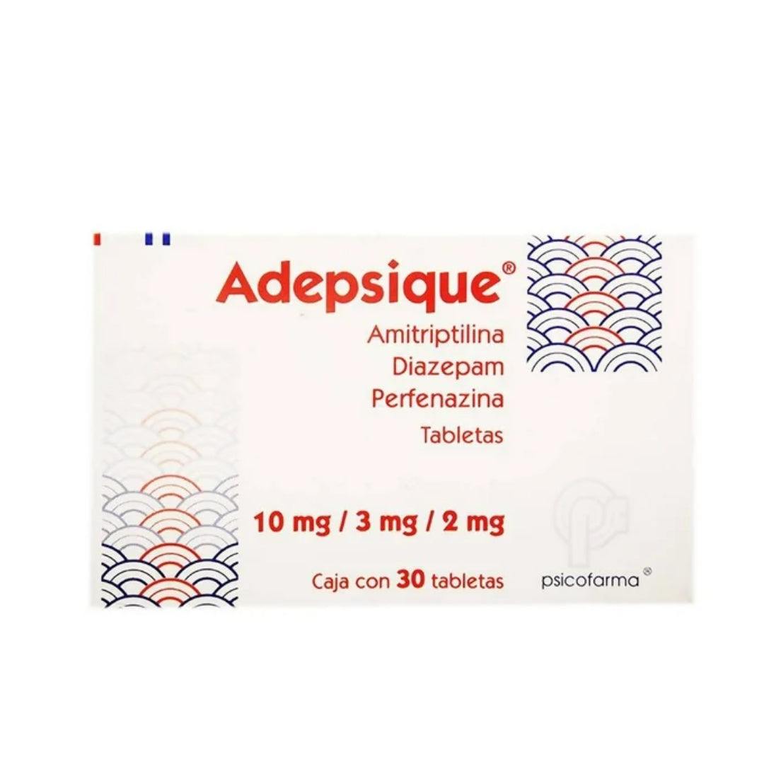 ADEPSIQUE 10/3/2 MG 30 TABLETAS RX.