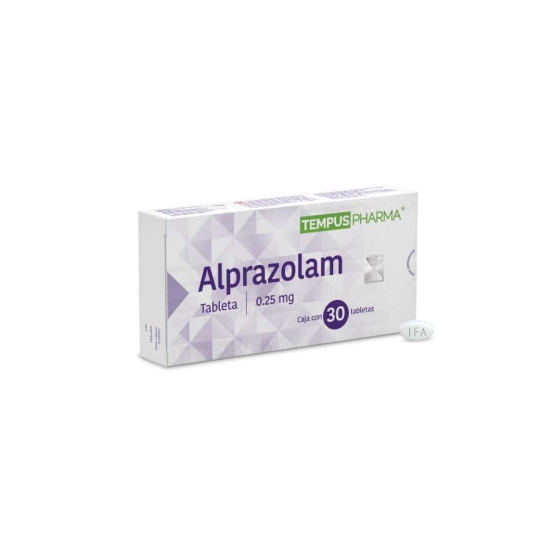 ALPRAZOLAM IF 0.25 MG 30 TABLETAS GENÉRICO INV FAR RX.