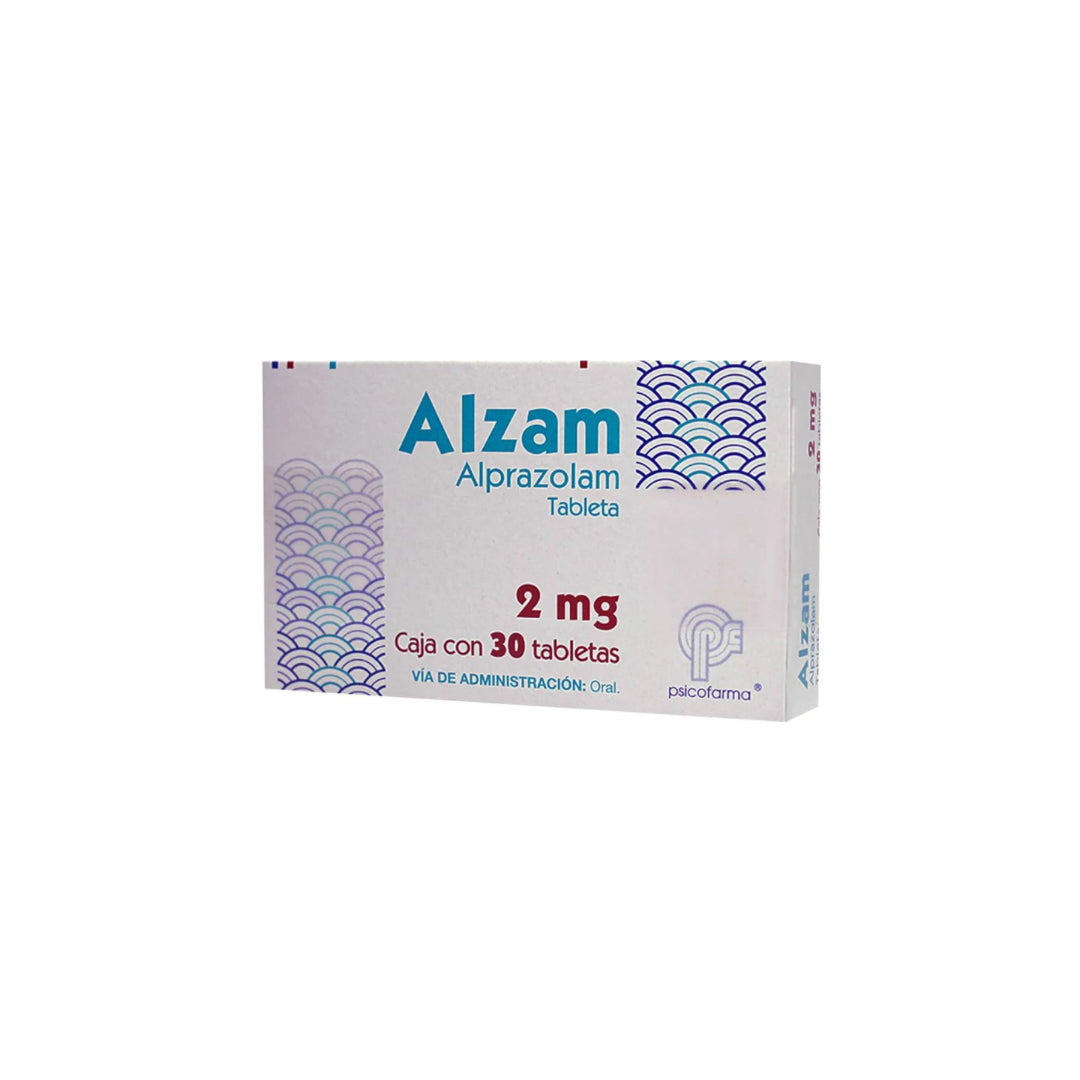 ALZAM 2 MG 30 TABLETAS RX.