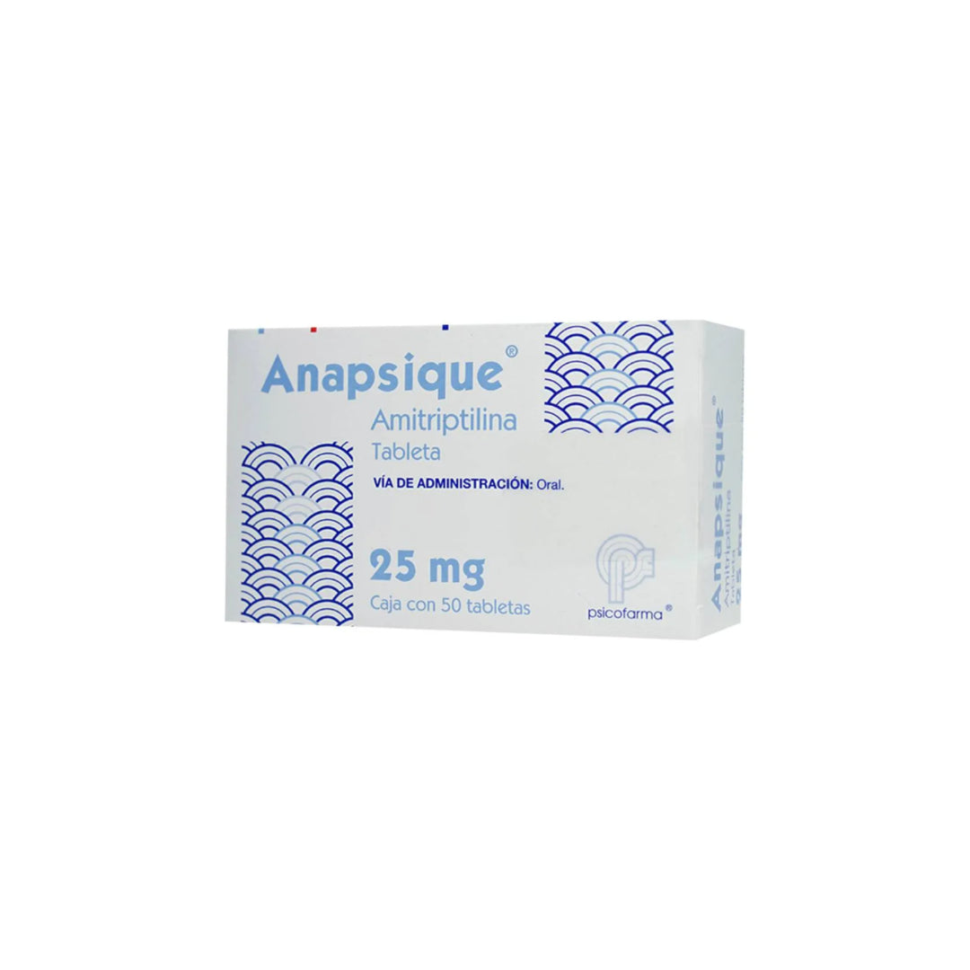 ANAPSIQUE 25 MG 50 TABLETAS RX.