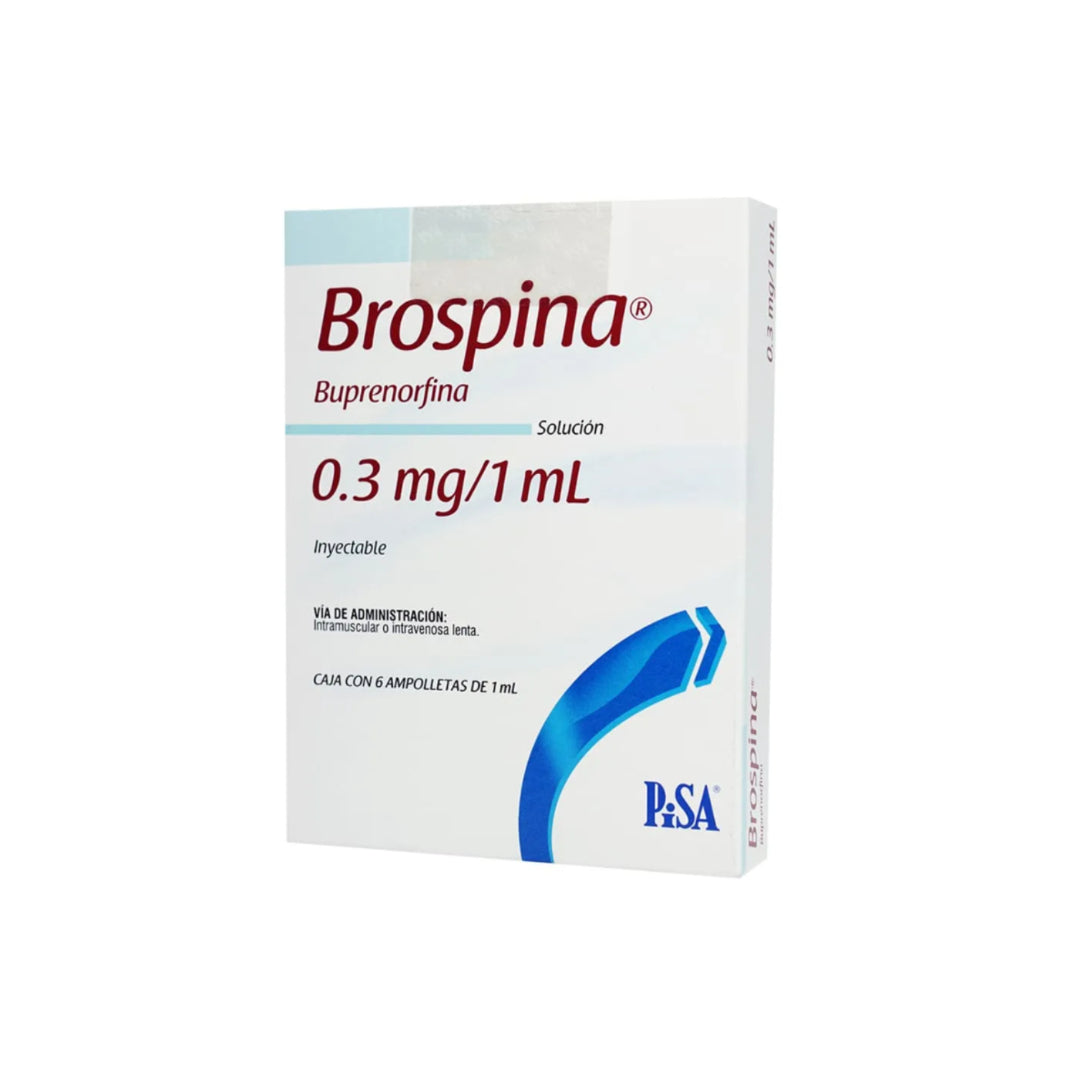 BROSPINA 0.3 MG 6 AMPOLLETA 1 ML RX.