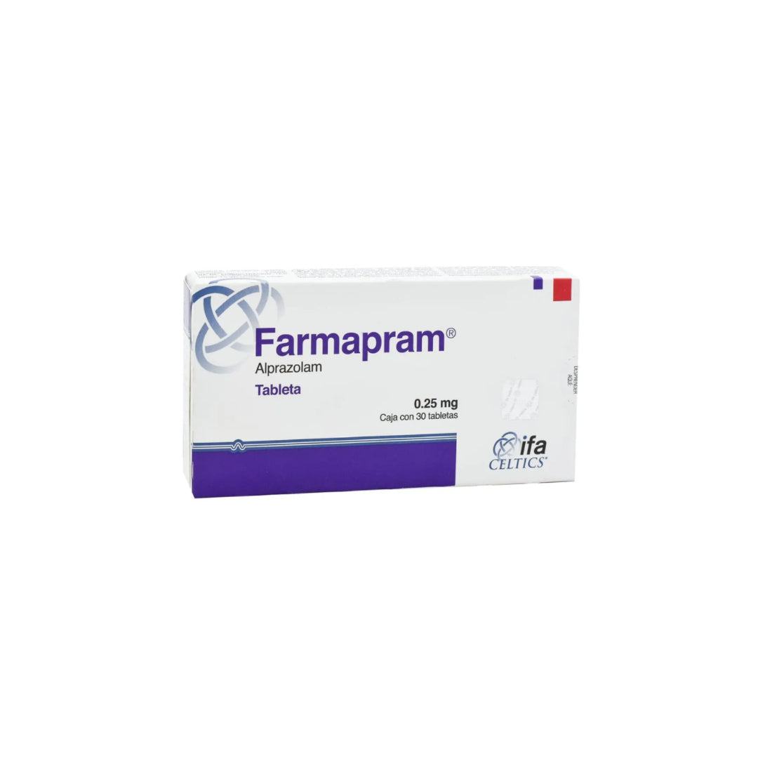 FARMAPRAM 0.25 MG 30 TABLETAS RX.